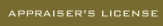 appraisers license